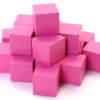 Tout Pour le Jeu 20 Cubes roses en bois de 1.6 cm