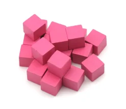 Tout Pour le Jeu 20 Cubes roses en bois de 1.6 cm
