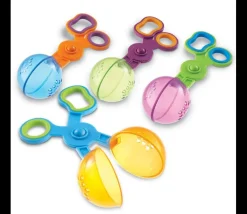 Enfant Tout Pour le Jeu 4 Cuillères ciseaux pinces motricité 15 cm