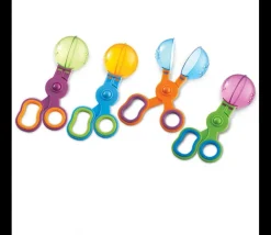 Enfant Tout Pour le Jeu 4 Cuillères ciseaux pinces motricité 15 cm