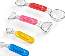 Tout Pour le Jeu 4 cuillères doseuses mesures fractions colorées