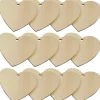 Tout Pour le Jeu 50 Cœurs en Bois à personnaliser plats 10 cm