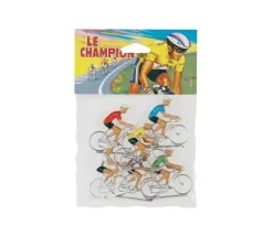 Tout Pour le Jeu 6 cyclistes vélo en plastique jouet 6 x 5 cm