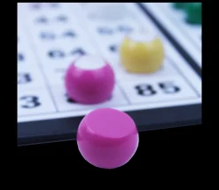 Tout Pour le Jeu 90 dômes 1 à 90 de 22 mm demi-boules numérotées plastique coloré.