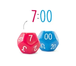 Tout Pour le Jeu 2 dés 12 faces Temps : 1 dé heure et 1 dé minute
