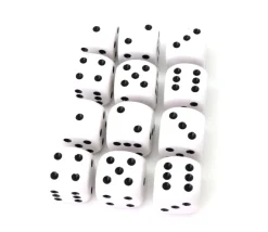 Tout Pour le Jeu 12 Dés à jouer 18 mm classique points 1 à 6 jeux de société