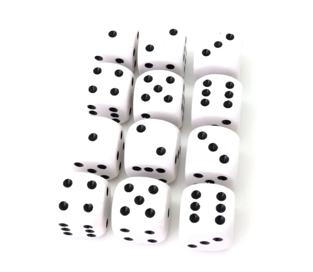 Tout Pour le Jeu 12 Dés à jouer 18 mm classique points 1 à 6 jeux de société