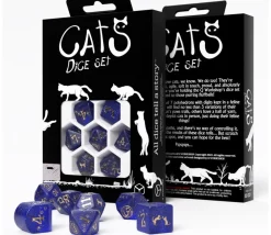 Tout Pour le Jeu 7 dés chats avec le dé 4 faces moderne - Set Meowster