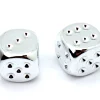 Tout Pour le Jeu 2 dés couleur argent 16 mm