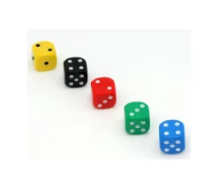 Tout Pour le Jeu 5 Dés de jeux Yams colorés en 18 mm