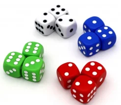 Tout Pour le Jeu 12 Dés de jeux Yams colorés en 18 mm