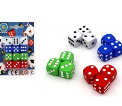 Tout Pour le Jeu 12 Dés de jeux Yams colorés en 18 mm