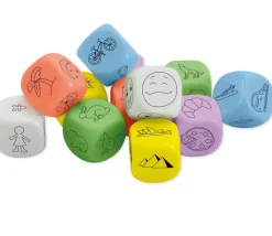 Tout Pour le Jeu 12 dés dessins thème voyage pour jeux