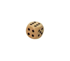 Tout Pour le Jeu 5 Dés en bois 3 cm de 1 à 6 pour jeu de société yam géant