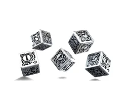 Tout Pour le Jeu 5 Dés en métal d6 style steampunk 16 mm