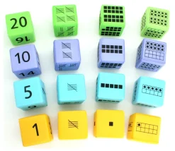 Tout Pour le Jeu 16 dés géants 4.5 cm découverte numération