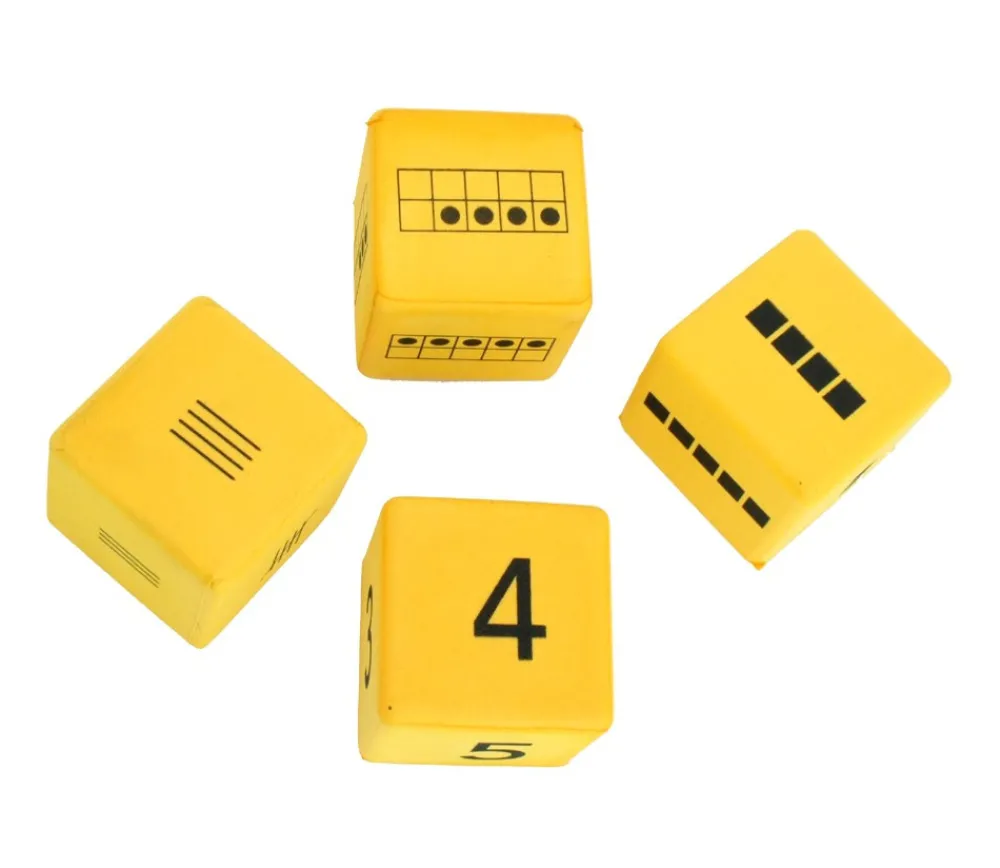Tout Pour le Jeu 16 dés géants 4.5 cm découverte numération