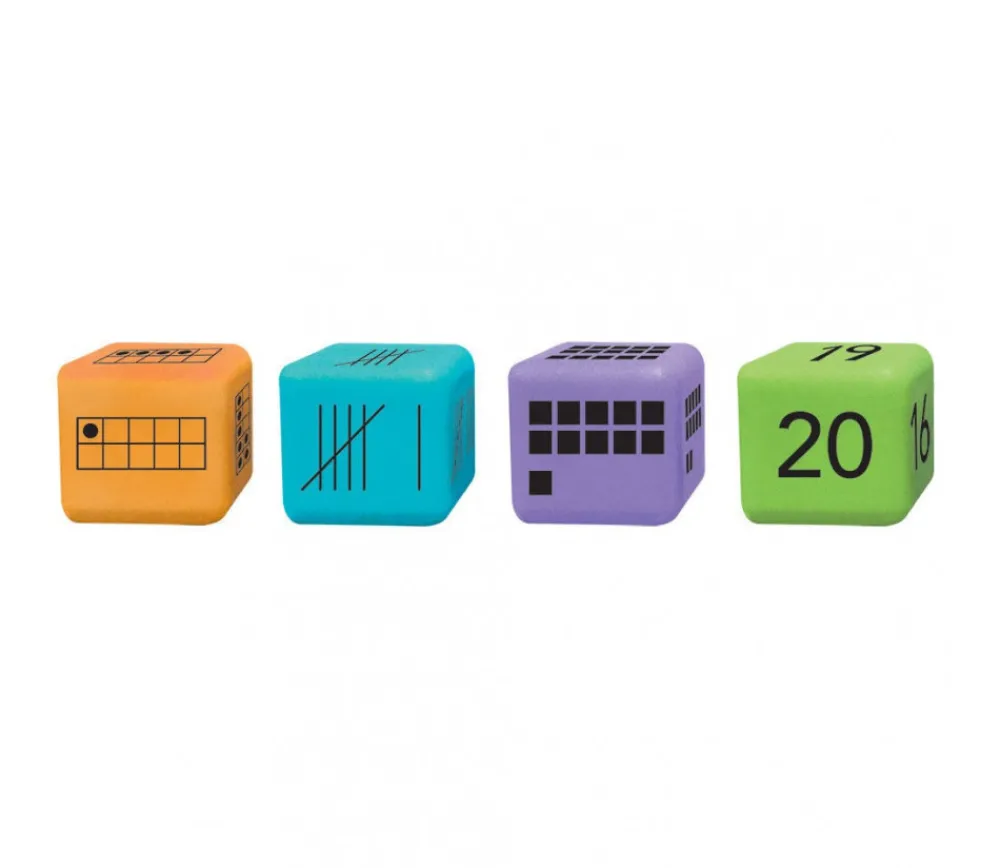 Tout Pour le Jeu 16 dés géants 4.5 cm découverte numération