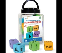 Tout Pour le Jeu 16 dés géants 4.5 cm équivalence nombres décimaux