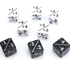 Tout Pour le Jeu 8 Dés modificateurs D6 positif/négatif - Kraken Wargames