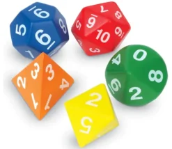 Tout Pour le Jeu 5 dés mousse géants JUMBO multifaces environ 7 cm