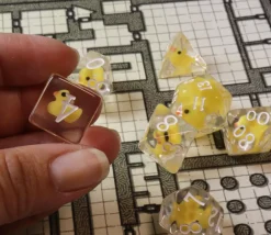 Tout Pour le Jeu 7 dés multifaces avec canard à l'intérieur