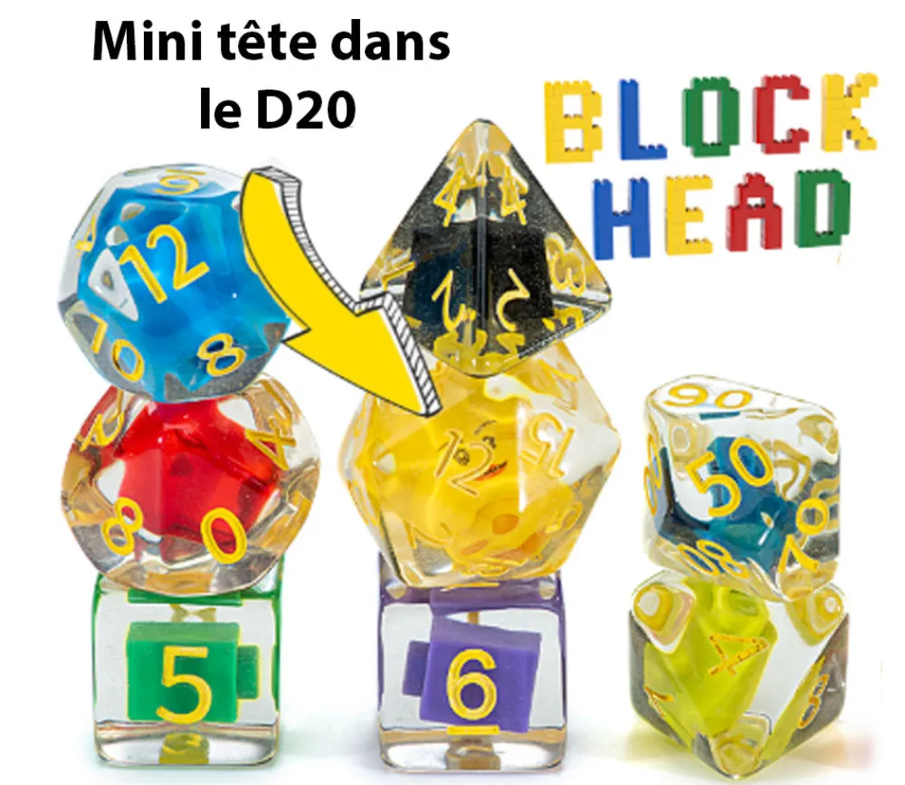Tout Pour le Jeu 7 dés multifaces bloc de construction