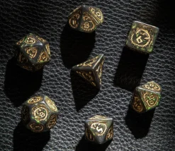 Tout Pour le Jeu 7 dés multifaces dragon Nephrite