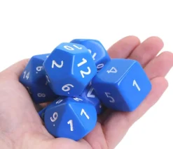 Tout Pour le Jeu 7 dés multi-faces géants opaques JUMBO à l'unité (couleur mise au hasard)