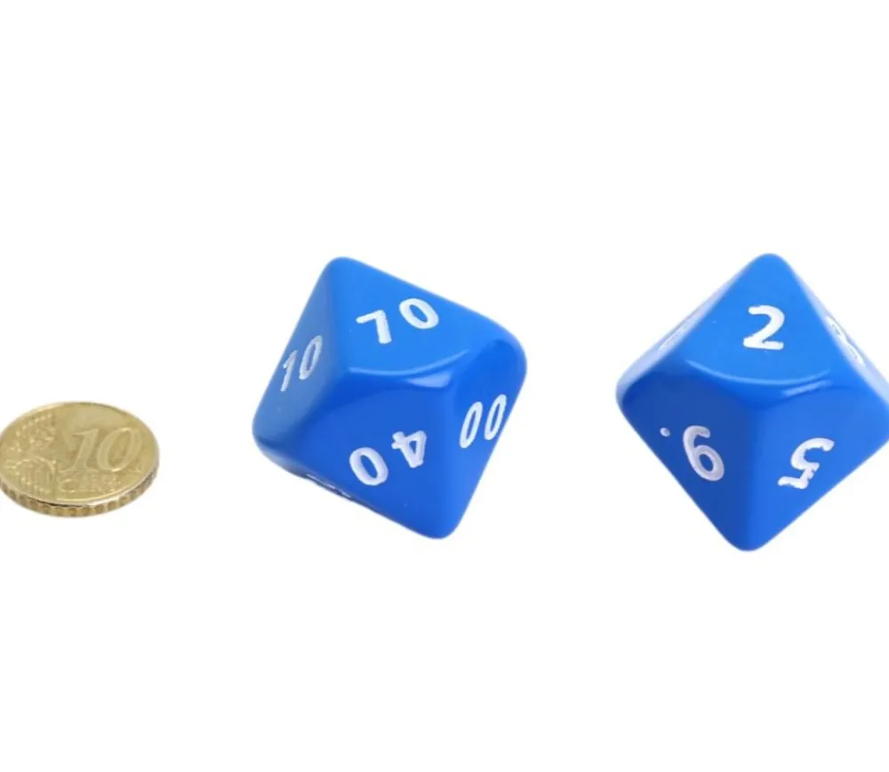 Tout Pour le Jeu 7 dés multi-faces géants opaques JUMBO à l'unité (couleur mise au hasard)