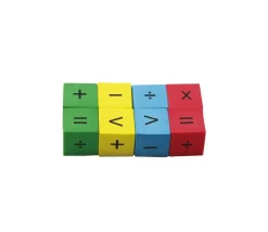 Tout Pour le Jeu 8 Dés opérations mathématiques avec signes mousse 22 mm silencieux