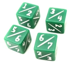 Tout Pour le Jeu 4 dés spéciaux 1/2 à 6/7 Tarmo - dés de modification