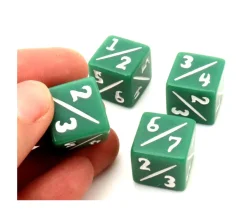 Tout Pour le Jeu 4 dés spéciaux 1/2 à 6/7 Tarmo - dés de modification