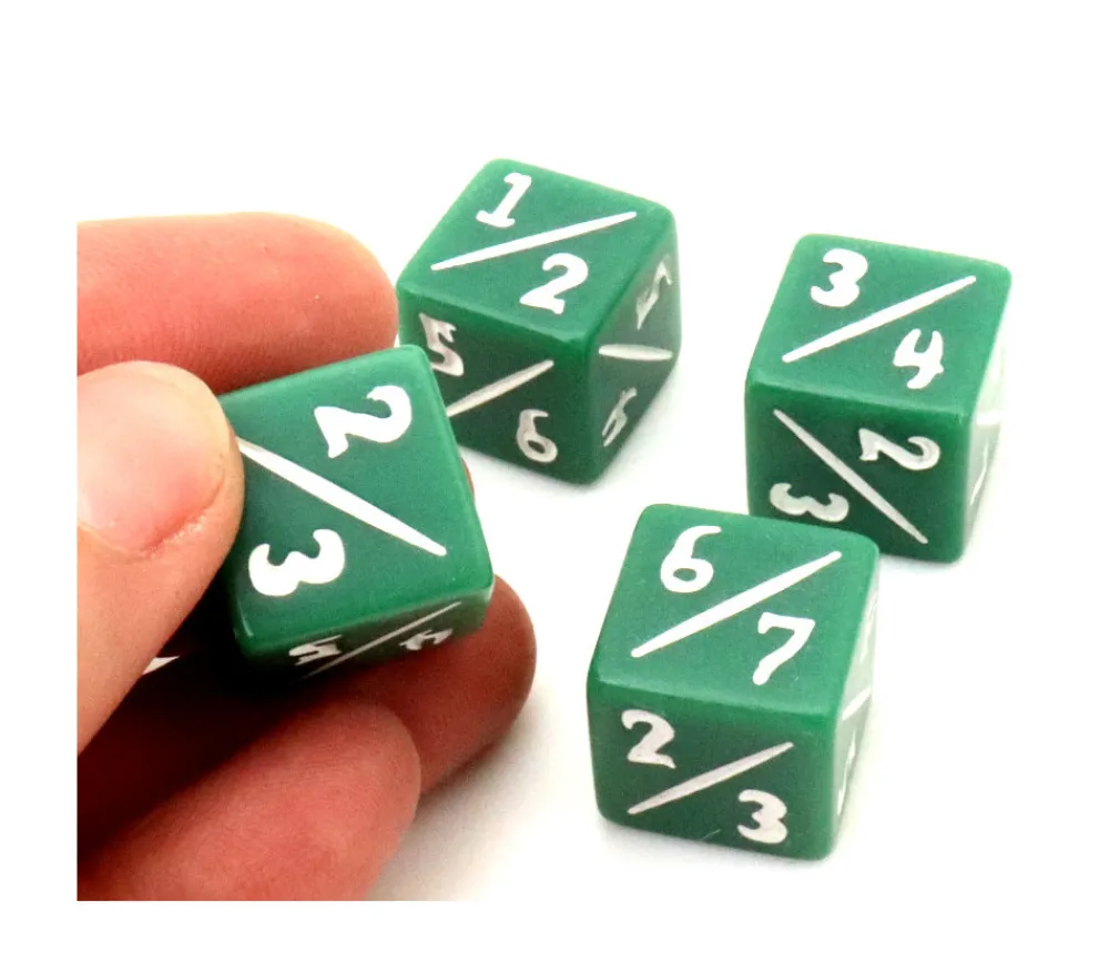 Tout Pour le Jeu 4 dés spéciaux 1/2 à 6/7 Tarmo - dés de modification