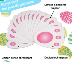 Tout Pour le Jeu 60 empreintes de lapin pour création de parcours