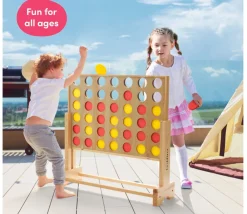 Tout Pour le Jeu 4 en ligne XXL - Jeu géant 72 x 72 cm 4 pions alignés