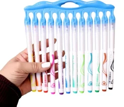 Tout Pour le Jeu 12 Feutres effaçables pour ardoise ou tableau blanc - 12 couleurs