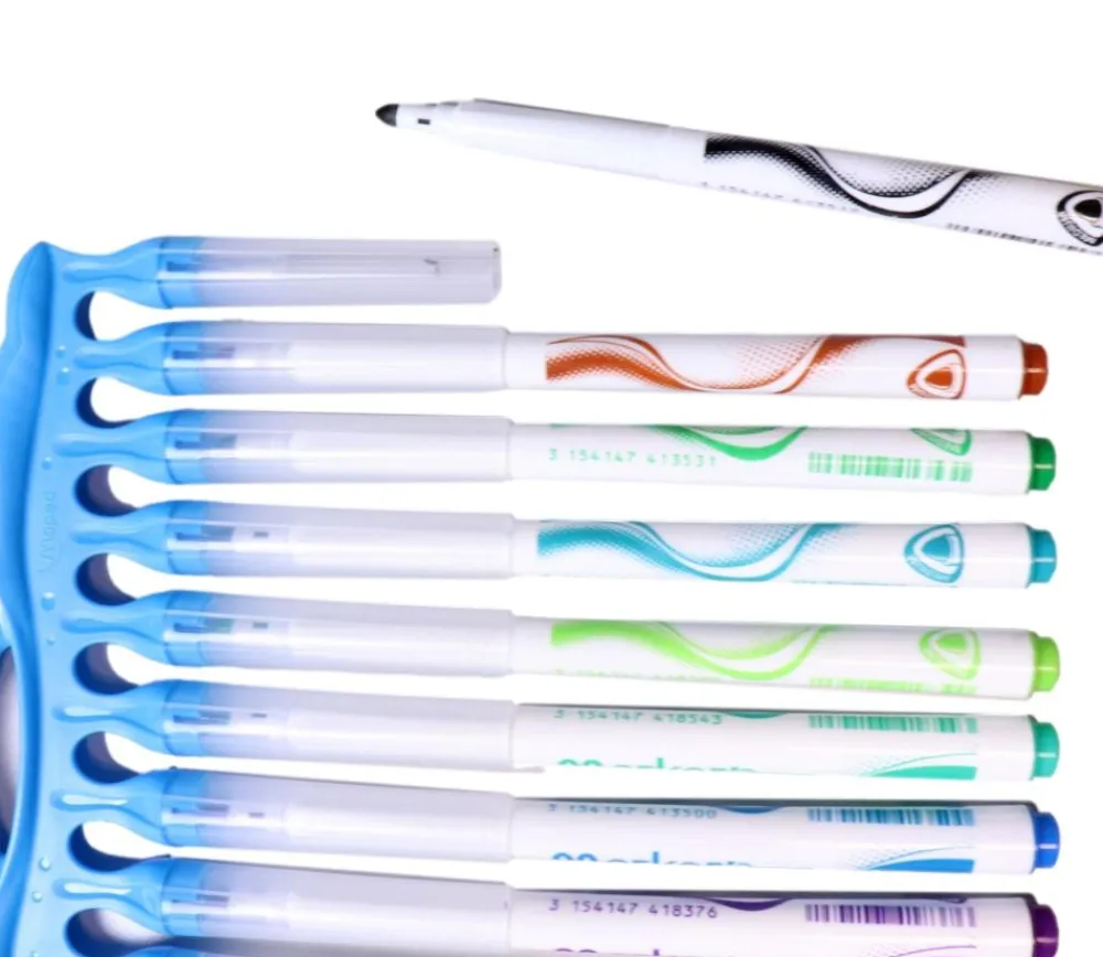Tout Pour le Jeu 12 Feutres effaçables pour ardoise ou tableau blanc - 12 couleurs
