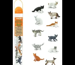 Tout Pour le Jeu 11 figurines chats dans un tube de rangement