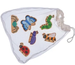 Tout Pour le Jeu 6 figurines insectes en bois colorés