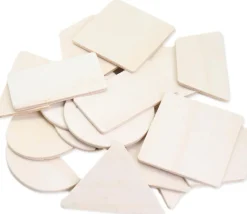 Tout Pour le Jeu 18 Formes géométriques bois naturel 7 cm