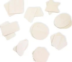 Tout Pour le Jeu 18 Formes géométriques bois naturel 7 cm