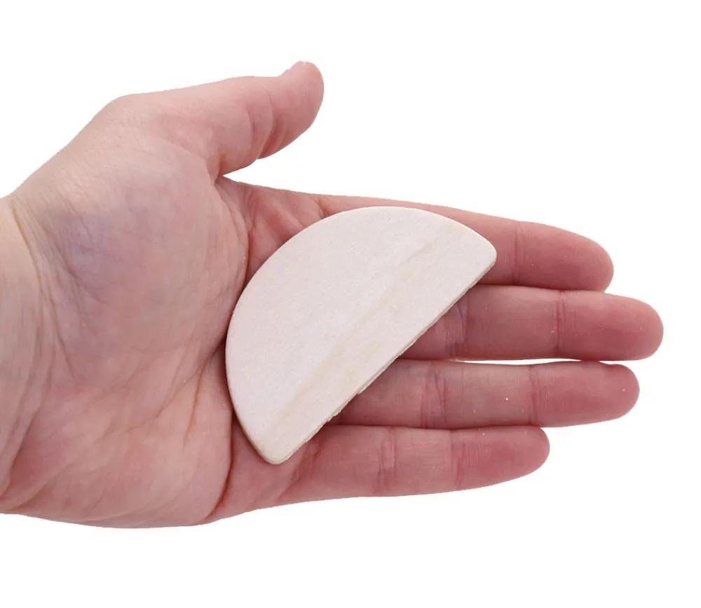 Tout Pour le Jeu 18 Formes géométriques bois naturel 7 cm