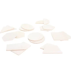 Tout Pour le Jeu 18 Formes géométriques bois naturel 7 cm