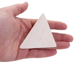 Tout Pour le Jeu 18 Formes géométriques bois naturel 7 cm