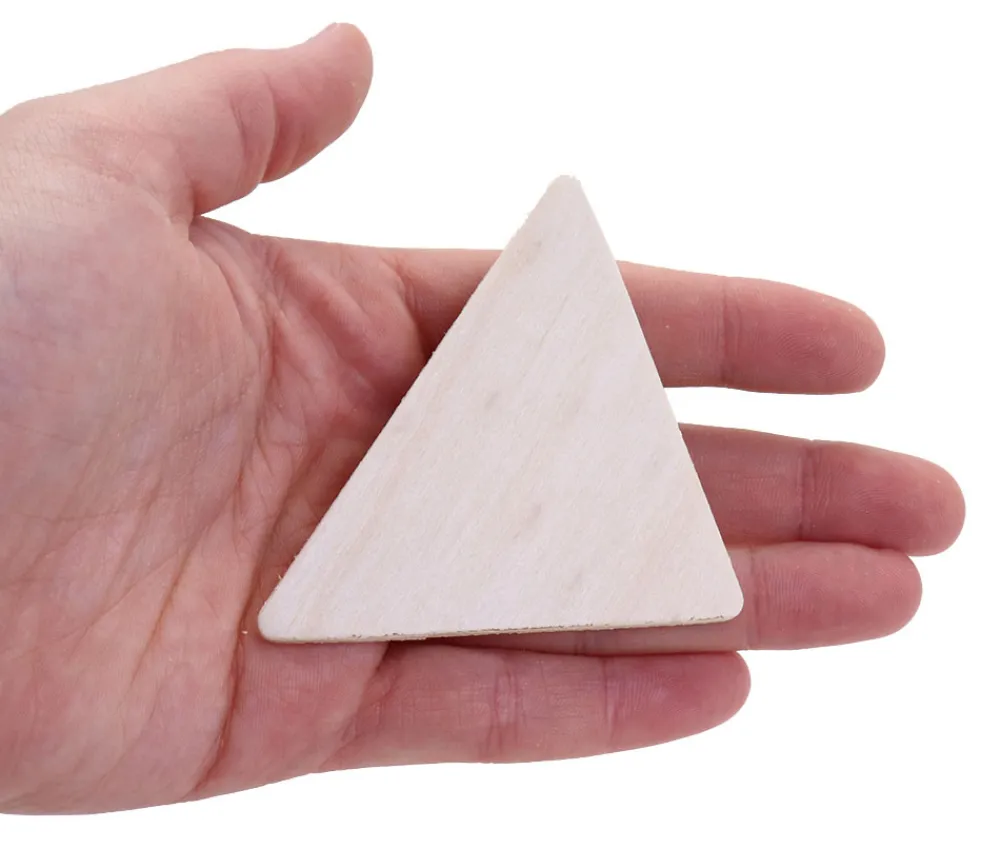 Tout Pour le Jeu 18 Formes géométriques bois naturel 7 cm