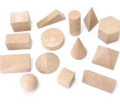Tout Pour le Jeu 14 formes géométriques bois Rewood - cube base 3 cm