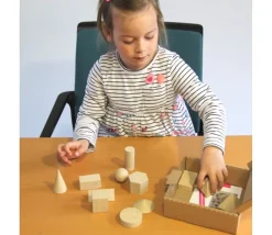 Tout Pour le Jeu 14 formes géométriques bois Rewood - cube base 3 cm