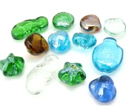 Tout Pour le Jeu 12 Galets coquillages poissons brillants