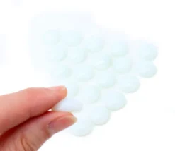 Tout Pour le Jeu 20 galets gems blancs 15/19 mm - mini pierres plates